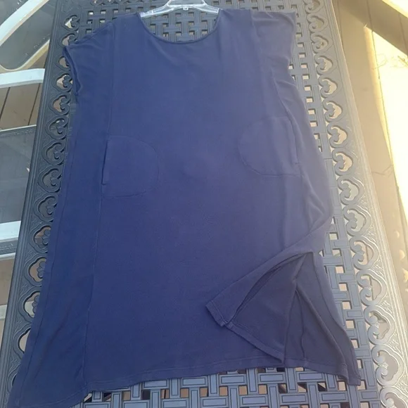 Johnny Was Calme Hachi Cap Sleeves Midi Dress in Navy Size XL - Picture 9 of 13